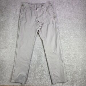 Jack Archer Men's Stone Chino Pants Size 31x30 Flat Front Polyester Blend Casual